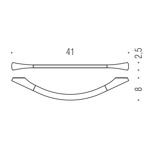 Immagine di Colombo Design LAND porta salviette L.41 cm, finitura cromo B28090CR