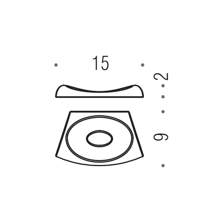 Immagine di Colombo Design LAND porta sapone d'appoggio, finitura cromo B28400CR