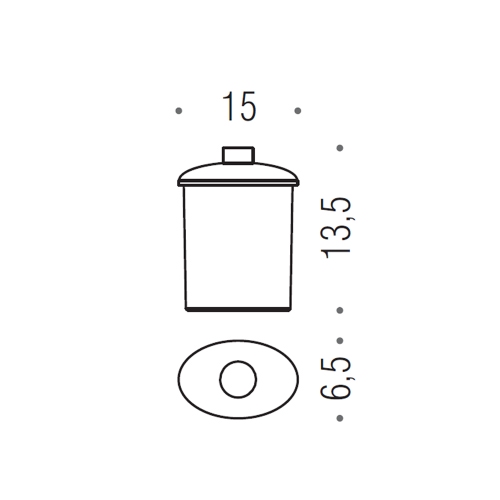 Immagine di Colombo Design RICAMBIO contenitore per dispenser sapone B93600-VAN