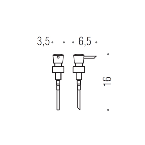 Immagine di Colombo Design RICAMBIO pompetta per dispenser sapone, finitura cromo B93610CR