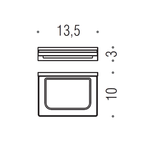 Immagine di Colombo Design LOOK porta sapone, finitura vintage lucido B16010VL-VAN