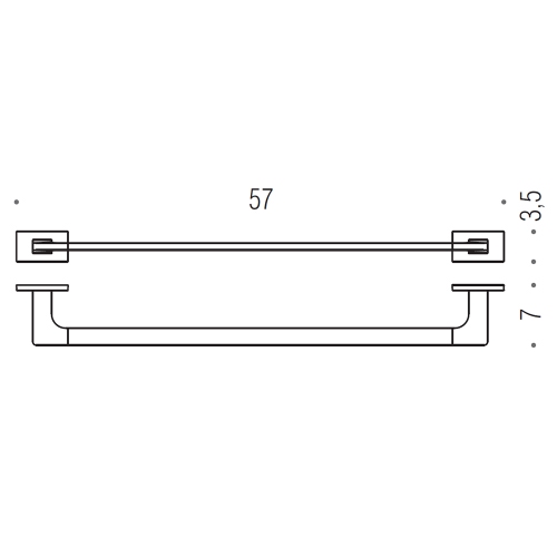 Immagine di Colombo Design LOOK set a muro con portascopino, porta rotolo, porta sapone, 2 porta salviette e appenditutto, finitura cromo SETLO004