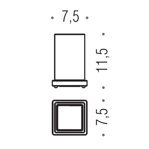 Immagine di Colombo Design LOOK bicchiere d'appoggio, finitura cromo  B16410CR-VAN