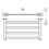 Immagine di Colombo Design LOOK rack porta salvietta, finitura cromo  B16870CR