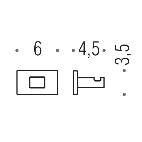 Immagine di Colombo Design LOOK appenditutto, colore nero finitura opaco BLC27-NM