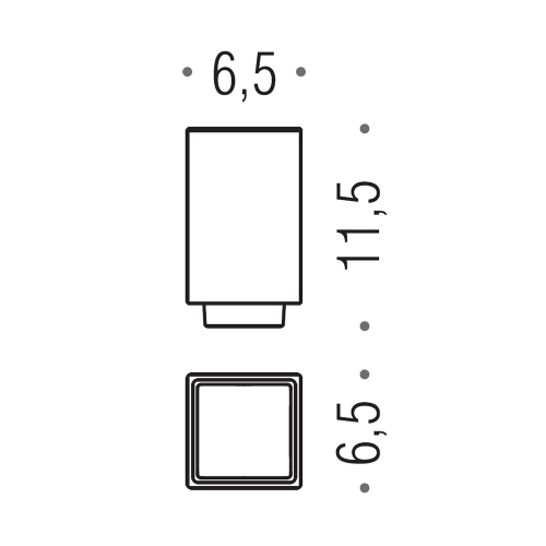 Immagine di Colombo Design RICAMBIO bicchiere, vetro acidato naturale B16520-VAN