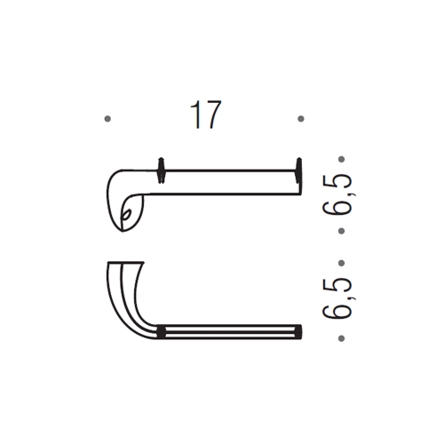 Immagine di Colombo Design LINK porta rotolo, finitura cromo  B24080CR