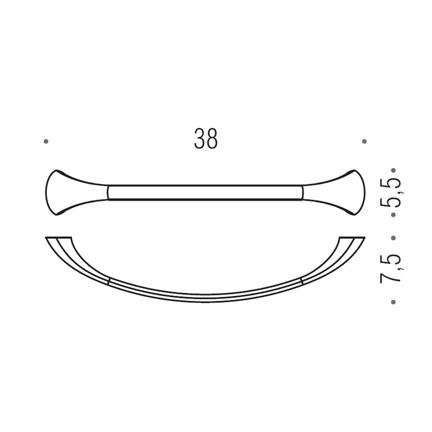 Immagine di Colombo Design LINK porta salviette L.38 cm, finitura cromo B24090CR