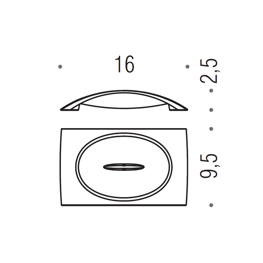 Immagine di Colombo Design LINK porta sapone d'appoggio, finitura cromo B24400CR