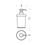 Immagine di Colombo Design LINK dispenser sapone da appoggio, finitura cromo B93110CR-VAN