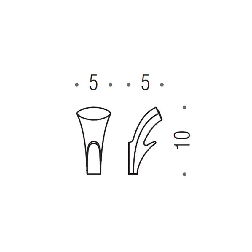 Immagine di Colombo Design LINK appendiabiti, finitura cromo BAR27-CR