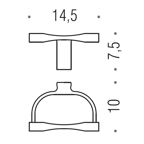Immagine di Colombo Design LUNA porta rotolo, finitura cromo  B01080CR