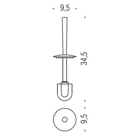 Immagine di Colombo Design RICAMBIO manico con ciuffo B01580CR