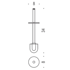 Immagine di Colombo Design RICAMBIO manico con ciuffo B05580CR