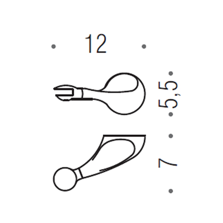 Inda A04660CR HOTELLERIE filo stendibiancheria estensibile, finitura cromo