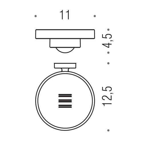 Immagine di Colombo Design NORDIC porta sapone, finitura cromo  B52010CR-VAN