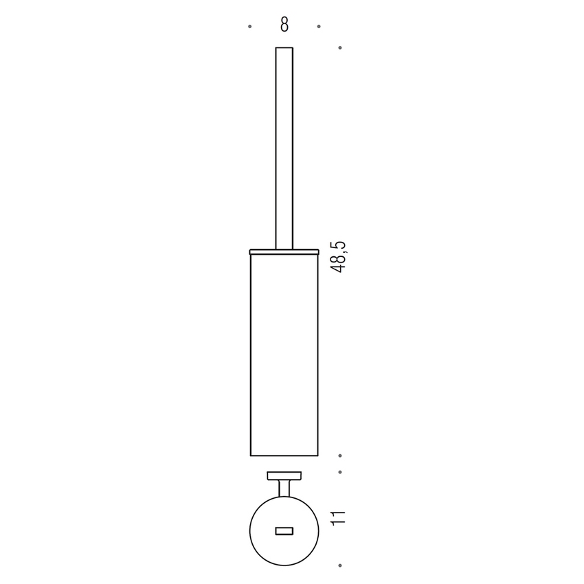 Colombo Design B93240CR-CNO NORDIC dispenser sapone d'appoggio