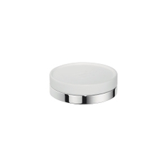 Immagine di Colombo Design NORDIC porta sapone d'appoggio, finitura cromo/bianco opaco B52400CR-CBO