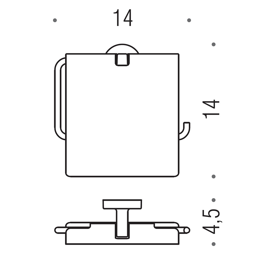 Immagine di Colombo Design NORDIC set a muro con portascopino, porta rotolo coperto e appenditutto, finitura cromo SETNO001