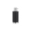 Immagine di Colombo Design NORDIC dispenser sapone d'appoggio, finitura cromo/nero opaco B93240CR-CNO