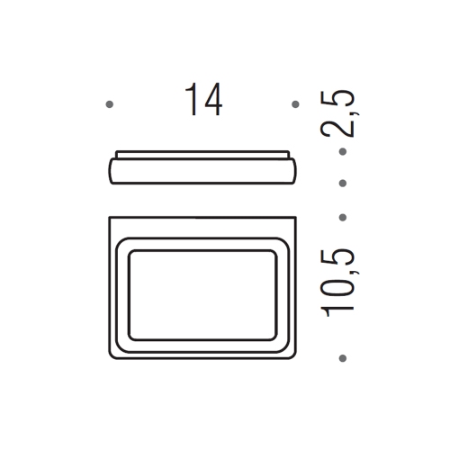 Immagine di Colombo Design LULÙ porta sapone, finitura cromo  B62010CR-VAN