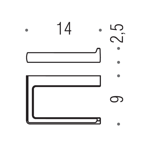 Immagine di Colombo Design LULÙ porta rotolo, finitura cromo  B62080CR