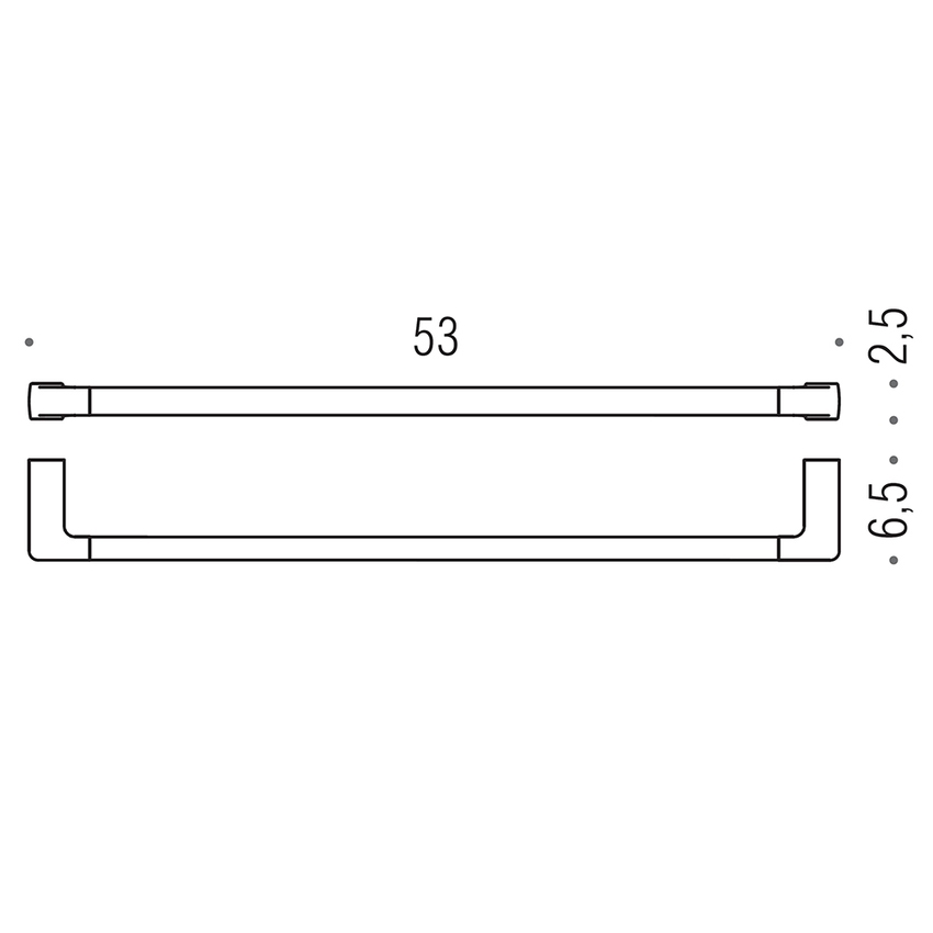 Immagine di Colombo Design LULÙ porta salvietta L.53 cm, finitura oro B62100HPS
