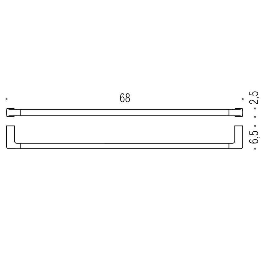 Colombo Design Porta Salviette cm 65,5 Cromo-B3711