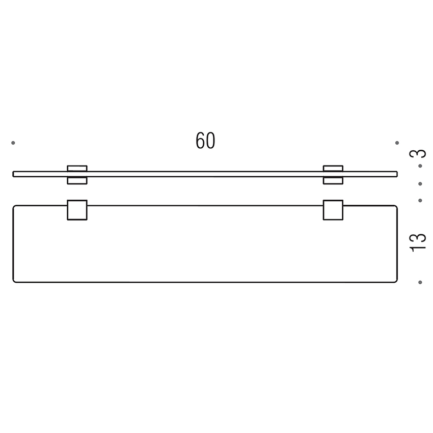 Immagine di Colombo Design LULÙ mensola, finitura oro B62160HPS-VAN