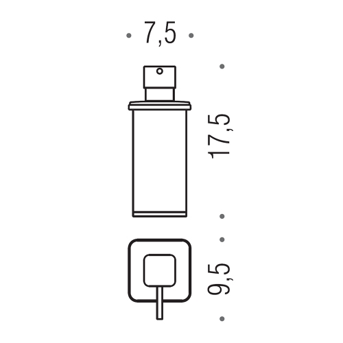 Immagine di Colombo Design LULÙ set da appoggio con dispenser sapone, porta sapone e bicchiere, finitura cromo SETLU005