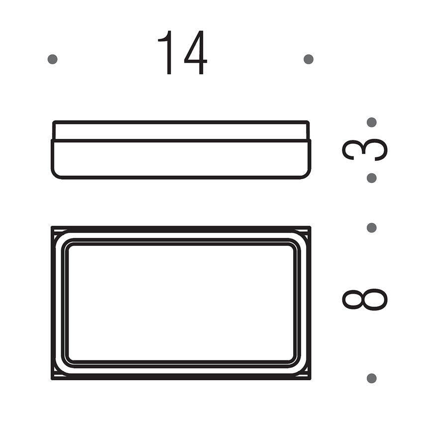 Immagine di Colombo Design OVER porta sapone d'appoggio in acciaio inox, finitura satinato B70400SS-VAN
