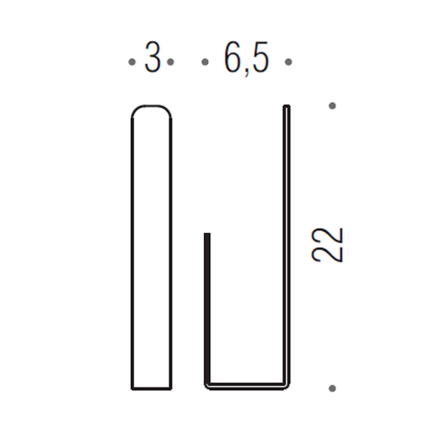 Immagine di Colombo Design OVER porta rotolo verticale, finitura satinato (fissaggio biadesivo) B70900SS