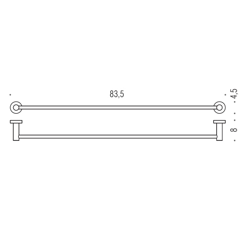 Immagine di Colombo Design PLUS porta salvietta, finitura cromo W49120CR