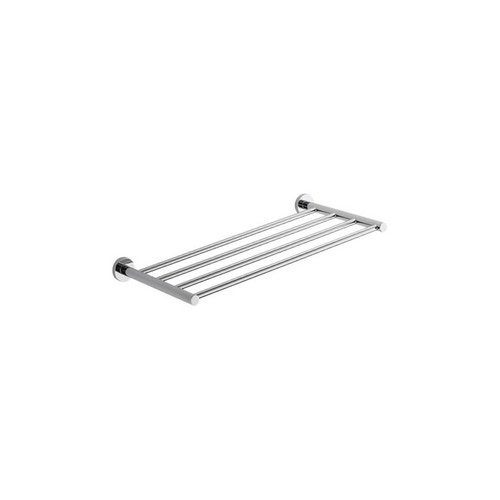 Immagine di Colombo Design PLUS set a muro con rack porta salviette e 2 appenditutto, finitura cromo SETPL004