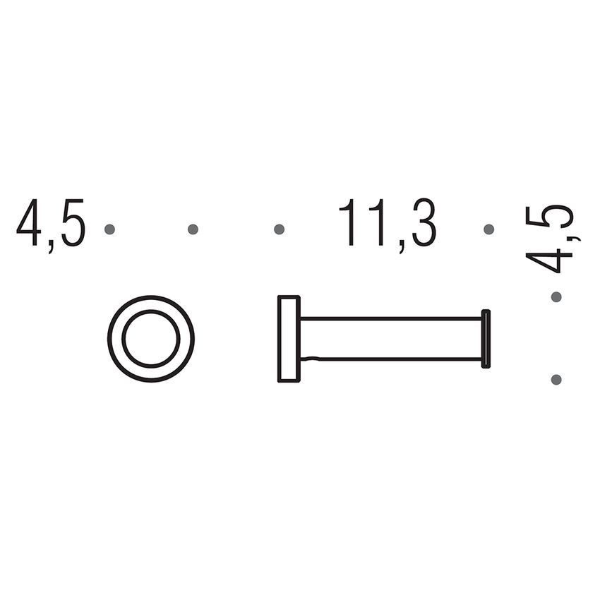 Immagine di Colombo Design PLUS porta rotolo fisso, finitura cromo W49920CR