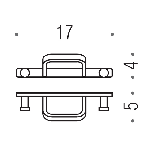 Immagine di Colombo Design TIME appenditutto, finitura cromo  W4227-CR