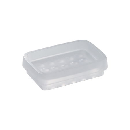 Immagine di Colombo Design TIME porta sapone d'appoggio, vetro acidato naturale W42400-VAN