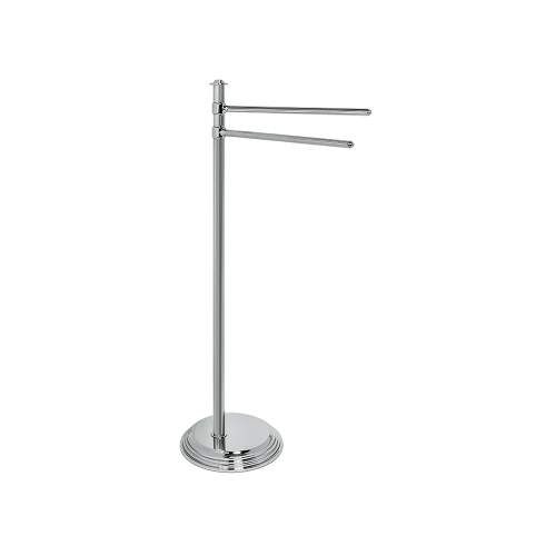 Immagine di Colombo Design HERMITAGE piantana con due porta salvietta, finitura oro B33380HPS