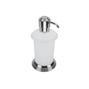 Immagine di Colombo Design HERMITAGE dispenser sapone liquido d'appoggio, finitura cromo B93360CR-VAN