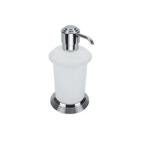 Immagine di Colombo Design HERMITAGE dispenser sapone liquido d'appoggio, finitura cromo B93360CR-VAN