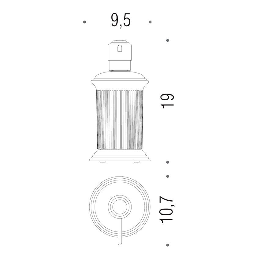 Colombo Design W42800CR-VAN TIME dispenser per sapone liquido