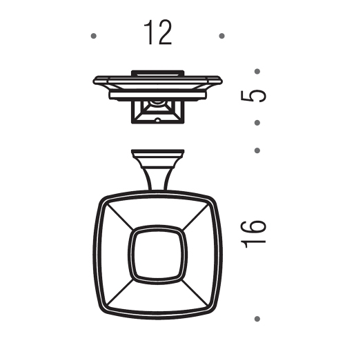 Immagine di Colombo Design PORTOFINO porta sapone, finitura cromo  B32010CR-VAN