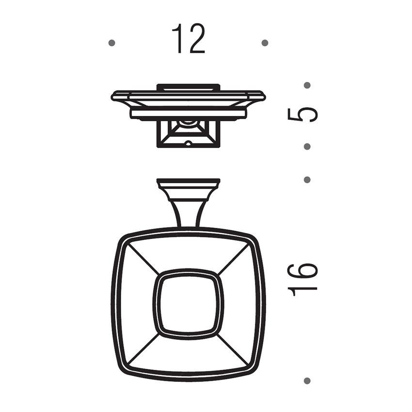 Immagine di Colombo Design PORTOFINO porta sapone, finitura cromo  B32010CR-VAN