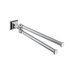 Immagine di Colombo Design PORTOFINO porta salviette doppio a snodo, finitura cromo B32120CR