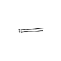 Immagine di Colombo Design BASIC porta salviette doppio a snodo, finitura cromo  B27120CR