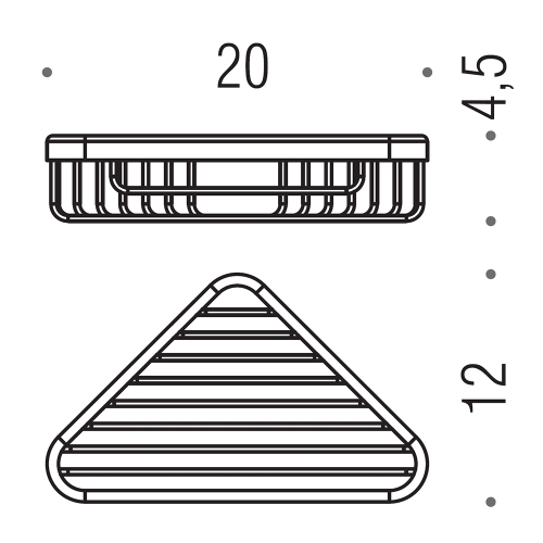 Immagine di Colombo Design BASIC angolare doccia semplice, finitura cromo B27320CR