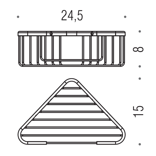 Immagine di Colombo Design BASIC angolare doccia, finitura cromo  B27330CR
