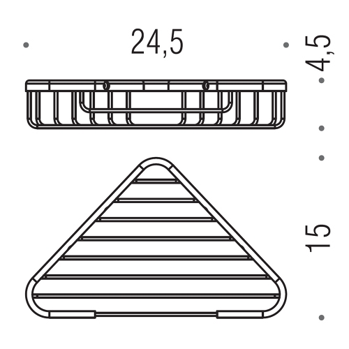 Immagine di Colombo Design BASIC angolare doccia, finitura cromo  B27340CR