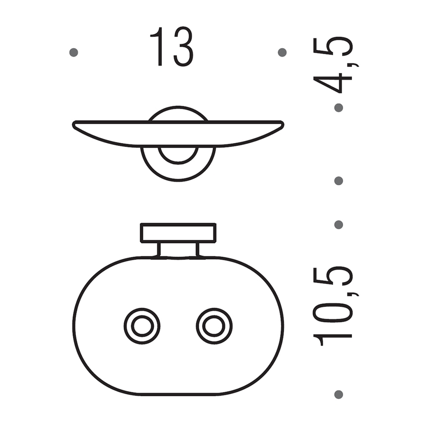 Immagine di Colombo Design BASIC porta sapone inamovibile, finitura cromo  B27810CR