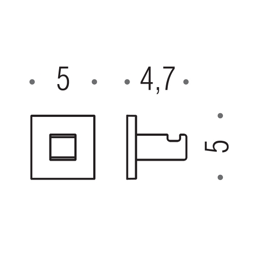 Immagine di Colombo Design BASICQ appenditutto, finitura cromo BLC97-CR